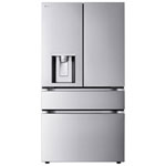 LG 36" 29 Cu. Ft. Energy Star 4-Door Réfigérateur de porte français avec charnières cachées, distributeur d'eau externe & Double Mini Fabrication de glace artisanale... SS