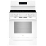 Open Box - Whirlpool 30" 5.3 Cu Ft True Convection 5-Element Freestanding Electric Air Fry Range (YWFES7030SW) -White -Scratch & Dent