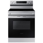 Open Box - Samsung 30" 6.3 Cu. Ft. Fan Convection 5-Element Freestanding Electric Air Fry Range - Stainless - Scratch & Dent