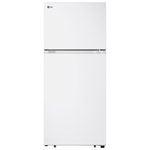 Open Box - LG 28" 18 Cu. Ft. Top Freezer Refrigerator (LT18S2100W) - White - Scratch & Dent