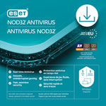 ESET NOD32 Antivirus (PC/Mac) - 1 Devices - 1 Year - Digital Download