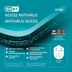 ESET NOD32 Antivirus (PC/Mac) - 1 Devices - 1 Year - Digital Download