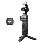 DJI Osmo Pocket 4 3-Axis Stabilized 4K Handheld Camera with DJI Mic 3, Fill Light & Wide-Angle Lens