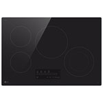 Open Box - LG ThinQ 30" 4-Element Electric Cooktop (CBEW3013BE) - Black Ceramic - Scratch & Dent