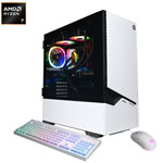 CyberPowerPC Jeu suprême Gamer PC - Blanc (AMD Ryzen 7 8700F/32GB RAM/2TB SSD/Radeon RX 9060 XT/Win11) - changements climatiques