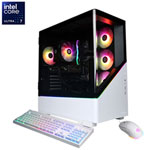 CyberPowerPC Jeu de joueur Xtreme PC - Blanc (Core Intel) Ultra 7 265F/16GB RAM/2TB SSD/GeForce RTX 5050/Win11) - En
