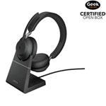 Open Box - Jabra Evolve2 65 USB-A MS Stereo with Charging Stand - Black