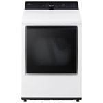 Open Box - LG 7.3 Cu Ft Electric Dryer w/Easy Load Door & Sensor Dry -Energy Star (DLE8400WE) -Alpine White -Scratch & Dent