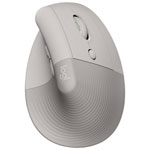 Logitech Lift Vertical Ergonomic Wireless Mouse - Sand