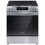 Frigidaire 30" 5.1 Cu. Ft. 5-Burner Free-Standing Gas Range (FCFG3062AS) - Stainless Steel