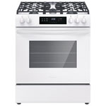 Frigidaire 30" 5.1 Cu. Ft. 5-Burner Gamme de gaz à glissière (FCFG3062AW) - blanc