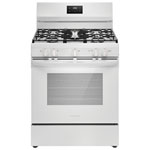 Frigidaire 30" 5.1 Cu. Ft. 5-Burner Free-Standing Gas Range (FCRG3052BW) - White