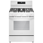 Frigidaire 30" 5.1 Cu. Ft. 5-Burner Gamme de gaz libre (FCRG3062AW) - blanc