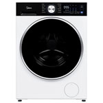 Midea 4.4 Cu. Ft. Thermopompe compacte à vent sans pliable Séchoir électrique avec détection d'humidité, prévention des rides, thermopompe & Étoile énergétique (MLHE31S2BBW) - blanc