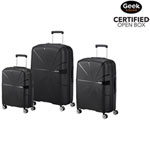 Open Box - American Tourister Starvibe 3-Piece Hard Side Expandable Luggage Set - Black