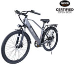 Open Box - GoPowerBike GoScout Electric City Bike (500W Motor / up to 72km Range / 32 km/h) - Silver