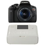 Canon EOS Rebel T6i DSLR Camera with 18-55mm IS STM Lens Kit & Selphy CP1300 Wireless Photo Printer