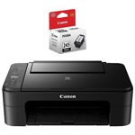 Canon PIXMA TS3129 Wireless All-in-One Inkjet Printer with PG-245 Black Ink