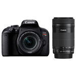 Canon EOS Rebel T7i DSLR Camera with 18-55mm & 55-250mm Lenses