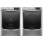 Maytag 5.5 Cu. Ft. HE Laveur à vapeur à charge frontale & 7.4 Cu. Ft. Séchoir à vapeur électrique - Ardoise métallique