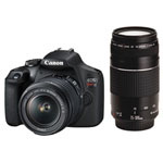 Canon EOS Rebel T7 DSLR Camera with 18-55mm/75-300mm Lenses