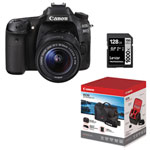 Canon EOS 80D DSLR Camera with 18-55mm IS STM Lens, 128GB Memory Card & Accessory Kit