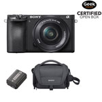Sony a6500 Mirrorless Digital Camera with 16-50mm Lens, Battery & Bag - Open Box