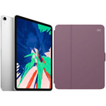 Apple iPad Pro 11" 1TB (1st Gen) with Folio Case & Screen Protector - Silver/Purple
