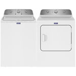 Maytag 5.2 Cu. Ft. High Efficiency Agitator Top Load Washer & 7.0 Cu. Ft. Electric Dryer - White