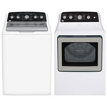 GE 4.9 Cu. Ft. laveuse la charge supérieure & 7.2 Cu. Ft. Séchoir électrique - blanc