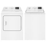 Whirlpool 4.8 Cu. Ft. High Efficiency Top Load Washer & 7.0 Cu. Ft. Gas Dryer - White