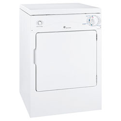 GE 22.8" Electric Dryer (PSKP333EBWW) - White