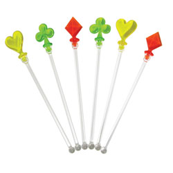 Brilliant Cocktail Stirrer - Poker (1601.079.01) - 6 Pack