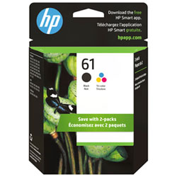 HP 61 Black/Tri-Colour Ink (CR259FC) - 2 Pack