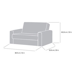 comfy kids flip sofa