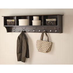 Prepac 60" Wide Hanging Entryway Shelf - Espresso
