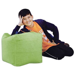 Comfy Kids - Polyester Cube Bean Bag Chair - Cheetah