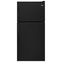 Whirlpool 30" 18.2 Cu. Ft. Top Freezer Refrigerator (WRT148FZDB) - Black