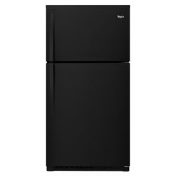 Whirlpool 33" 21.3 Cu. Ft. Top Freezer Refrigerator with LED Lighting (WRT541SZDB) - Black