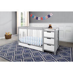 Graco Remi 4-in-1 Convertible Crib & Changer - White