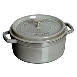 STAUB Round Cocotte - 7.0 Qt. / 6.7 L In Grey
