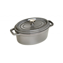 STAUB Oval Cocotte - 5.7 Qt. / 5.5 L In Grey