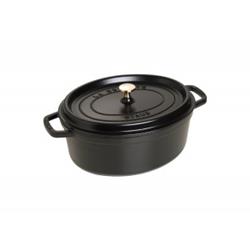 STAUB French Oven - Oval - 5.4 L - In Black