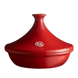 EMILE HENRY Ceramic 3.5 L Tajine In Burgundy