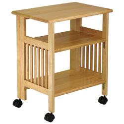 Mission Transitional Mobile Printer Stand - Natural