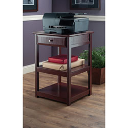 Delta Transitional 1-Drawer Printer Stand - Walnut