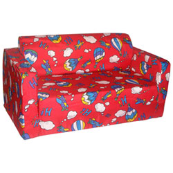 Comfy Kids Traditional Kids Flip Sofa - Balloons