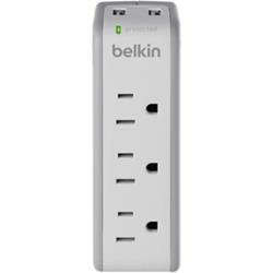 BELKIN 3-Outlet Mini Surge Protector With USB Ports (2.1 Amp)