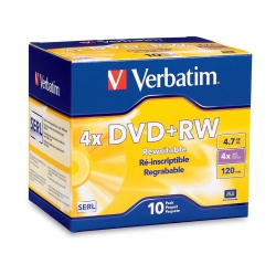 VERBATIM 10-Pack DVD+Rw - (94839)