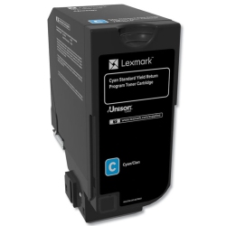 LEXMARK Cs720, Cs725, Cx725 Syield Return Program Toner Cartridge In Cyan